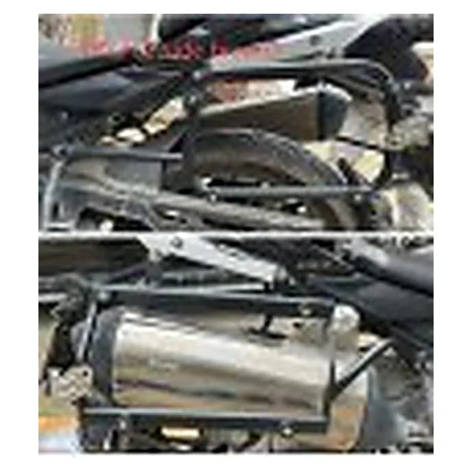 Soporte lateral (evita escape) (plata) - Benelli TRK 702